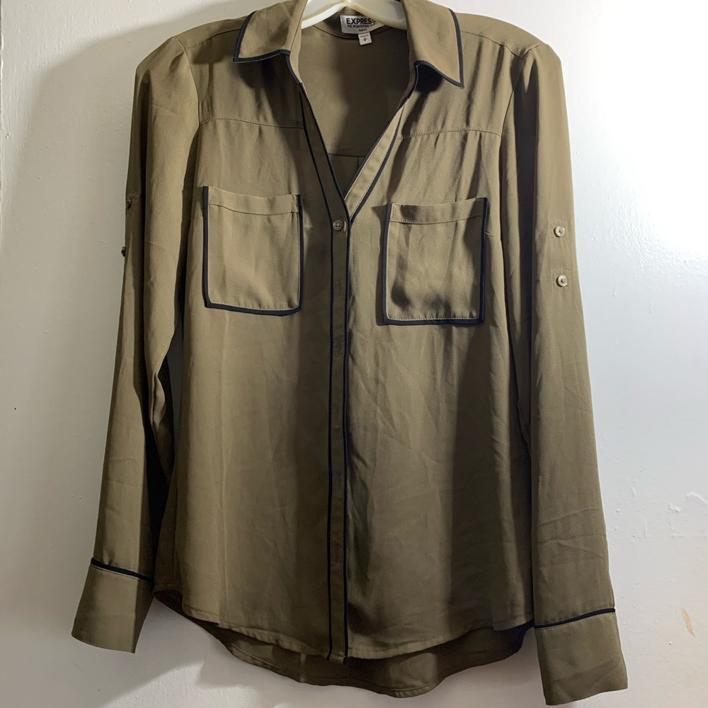 Express Olive blouse